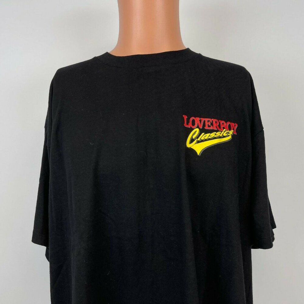 Loverboy Classics Single Stitch T Shirt Vintage 80s Canadian Rock Band Black XL